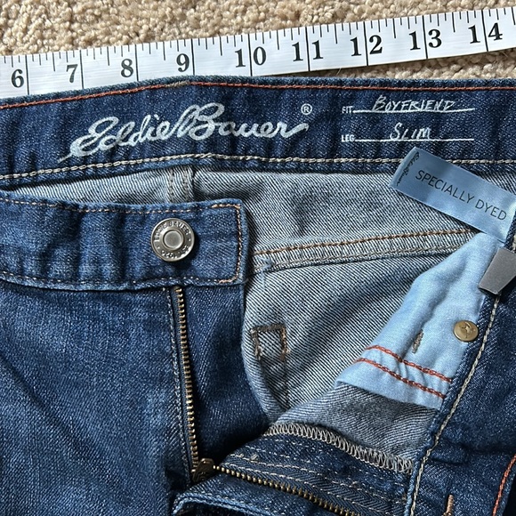 Eddie Bauer slim boyfriend capris womens P10 - Picture 3 of 4